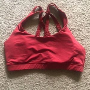 Lululemon red sports bra size 12